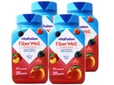 VitaFusion, Fiber Well Gummies, Fibra Supplemento, Sapori assortiti - 90 gommie, Confezione da 4