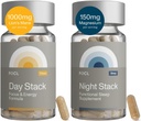FOCL AM PM Nootropic supplemento funzionale per la messa a fuoco diurna + recupero di notte | AM - Supporta la messa a fuoco Energy Memory Performance cognitiva | PM Supporta sonno riposante calmo, Melatonin-Free