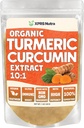 XPRS Nutra Organic Curcumin Powder Extract 10:1 - Premium USDA Organic Curcumin Powder for Immunity - Vegan Friendly Pure Curcumin for Gut Health (1 oncia)