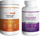 VITASEI Collagen Benessere Bundle – Peptide di collagene idrolizzato Polvere & Collagen Capsule Peptide con Vitamina C & Resveratrolo – Supporto per capelli, pelle, unghie, ossa e giunti