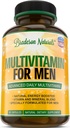 Integratore Multivitaminico maschile per energia, messa a fuoco e prestazioni. Mens Vitamine A, C, D, E & B12, Zinco, Calcio, Magnesio e Altro. Capsule Multi Vitamin 60 Made in USA