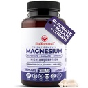 Supplemento Triple Complex Magnesium – Integratore Complesso Magnesio ad azione rapida con Glycinate, Citrate & Malate per il relax, Sonno e Benessere – Naturale, Vegan, Capsule Non OGM (300mg)