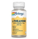 SOLARAY L-teanina 200mg con tè verde - Mood sano, Relax e Occasional Stress Support - Lab verificato, Vegan, Gluten Free - 90 Serve, 90 VegCaps