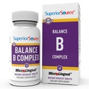 Equilibrio Sorgente Superiore B Complex - Integratore di Supporto Energetico con Acido Folico & B Vitamine - Supporta la salute del cuore &amp; del muscolo - B Integratore di Vitamina Aids Salute Immune - 60 compresse di dissolva istantanea
