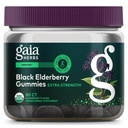 Gaia Herbs Black Elderberry (Sambucus Nigra) Extra Strength Gummies - Delicious Immune Support Supplement - Realizzato con Organic Black Elderberries for Immune System Support - 80 Gummies