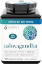 Generico Ashwagandha Supplemento Organico KSM-66 Ashwagandha Integratore Vegetariano 180 Capsule, 1000mg per Serving Giornaliero, Supporto Assistenza Sano Stress Management Risposta, Cancella