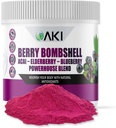 AKI Berry Bombshell - Acai, Elderberry & Blueberry Blend (5.3oz/150g) - Porta insieme le bacche ideali per creare un Superfood nutriente, saporito e conveniente - Vegan Friendly & Gluten Free