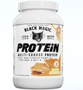 Black Magic Multi-Source Whey Protein Powder - Whey, Egg, Casein Complex with Enzymes & MCT's Keto, Low Sugar Pre/Post Workout Honey Graham Crackers Flavor 24g 2 LB, Confezione da 1