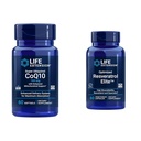 Estensione della vita Super Ubiquinol CoQ10 60 Softgels e Resveratrolo ottimizzato Elite 60 capsule vegetariane Bundle