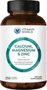 Vitamina World Calcium Magnesio Zinco"Promozioni Salute 250 Capelli Coated