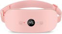 Pad di riscaldamento NOWWISH per il periodo Cramps Pain Relief, Portable Electric Cordless Menstrual Riscaldamento Pad ricaricabile con 6 livelli di calore e 6 modalità di massaggio, Regali di Natale per le donne adolescenti, Rosa
