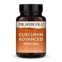 Dr. Mercola Curcumin Advanced - 500 mg Curcumin Root Extract - 95% Curcuminoids - Per la salute della visione, la digestione e messa a fuoco - rilascio prolungato - Non OGM, senza glutine e senza soia - 30 capsule (30 Servings)