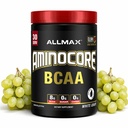 ALLMAX Nutrition AMINOCORE BCAA Powder, 8.18 Grammi di aminoacidi, Intra e Post Workout Recovery Drink, Senza glutine, Uva bianca, 315 g