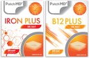 Iron Plus & B12 Plus Topical Patch Bundle - 30 giorni di fornitura