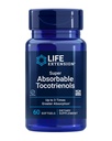 Tocotrienoli super assorbenti, vitamina E come tocoferolo D-Alpha, tocotrienoli misti, sostegno della crescita dei capelli, funzione del cervello, senza glutine, non OGM, 60 softgels