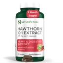 Super Potent Hawthorn Berry 10:1 Estratto di capsule per la salute del cuore di digestione e il supporto glicemico - Extra resistenza Hawthorn Berry Capsule - Non-GMO Gluten Free Vegan GMP USA fornitura di 2 mesi