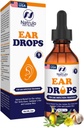 Gocce naturali per l'infezione dell'orecchio – Arbal Eardrops per adulti, bambini e animali domestici – Soothes Discomfort, dolori all'orecchio, orecchie prurito, orecchio di Swimmer, & Loosens Wax – Olio sicuro per bambini Made in USA (2 Oz)