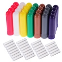 eBoot 28 Set Olio essenziale Aromaterapia Nasale Inalatori Tubi Inalatore Refillable Stick, 7 colori, con Wicks