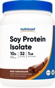 Nutricost Soy Protein Powder, 1 LB Chocolate, 10 Grammi di Proteine Per Serving, Vegetariano, Non OGM & Gluten Free