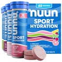 Tavolette Nuun Sport Electrolyte per Idratazione Proattiva, Sapori Misti, 4 Pack (40 Serve)