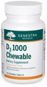 Genestra Brands D3 1000 Chewable | Supplemento vitamina D | 120 compresse masticabili | Natural Blackcurrant Flavor
