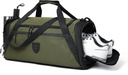 Borse da palestra per uomini e donne, grande borsa per gli uomini viaggio, week-end borsa per la notte con scomparti e tasca bagnata, impermeabile resistente sport Duffle Bag Gymbag A-TD-003-Green