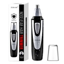 Clipper Ear e Nose Hair Trimmer - 2025 Professional Painless Eyebrow & Facial Hair Trimmer for Men Women, Trimmer a batteria con IPX7 Impermeabile, Dual Edge Blades per una facile pulizia del nero