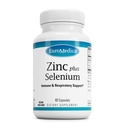 EuroMedica Zinc Plus Selenium - Integratore Immune & Respiratory Health Support - Integratore Minerale con Chelato Bisglycinato Zinco - Formula con Selenio per Supporto Cellulare - 60 Capsule