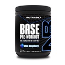 NutraBio Base Pre-Workout Polvere 200mg Caffeina, Energia Sostenuta, Focus, Endurance, Pompa, Zucchero Libero, Preallenamento Pulito per Uomini e Donne - Beta Alanine, L-Tyrosine, 30 Serve - Blue Raspberry