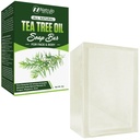 Tea Tree Oil Soap Bar per viso e corpo, 4oz – Antisettico antisettico Natural Remedy Skin Cleanser – Pure Essential Oil Infuse Skincare Cleansing Anti Fungal Bar Soap per Fungus, Ringworm, Acne