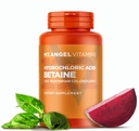 Mt. Vitamine di angelo - Betaina di acido cloridrico, Supporta la digestione sana e succhi gastrici (200 cloropo)
