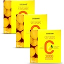 NANOWELL Pure Buffered Vitamin C 3000 mg per porzione, Integratore alimentare per il supporto immunitario - 60 Sticks x 3 scatole, 6 mesi di alimentazione (180 conteggio)