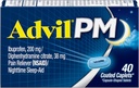 Advil PM (40 Conte, Confezione di 2) dolore Reliever / Nighttime Sleep Aid Coated Caplet, 200mg Ibuprofene e 38mg Diphenhydramine Citrate