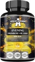 Olio di Primrose di Sera di EGEMONIA di APOLLO 1000 mg con vitamina E - Contiene 100 mg di acido GLA - 120 capsule di Softgel - 4 mesi di alimentazione - supplemento di dieta per sostenere l'equilibrio ormonale e la salute della pelle