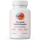 Vitamine Prenatali FullWell | Choline, folato, vitamina D per la crescita fetale, sviluppo del cervello | 26+ Nutrienti vitali | Dietitian-Formulato, OBGYN Raccomandato, Non OGM, Terza Parte Testata, 30 Serve