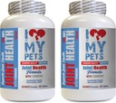 Amo il mio PETS LLC Integratori congiunti per gatti - Cats Joint Health con Turmeric - potente formula - VETS Scelta - Calcium Supplement per gatti - 2 Bottiglie (120 Trattati)