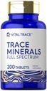 Carlyle Trace Minerals | 200 Compresse | Full Spectrum Supplement | Non-GMO & Gluten Free Complex | by Vital Trace
