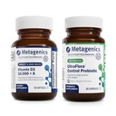 Vitamina D3 10.000 + K (60 Softgels) & UltraFlora Control Probiotic (30 Serve) - Supporta Bone & Heart Health - Aids Composizione sana del corpo