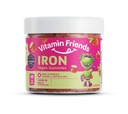 Vitamina Friends - Vegan Multivitamin & Iron for Kids - Supporto nutrizionale giornaliero Gummies w/Ferrous Fumarate B-Complex, Vitamina C, Zinco, Biotina - Funzione corpo & Anemia - Marmellata di fragola (alimentazione di 60 giorni)