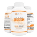 Vitamina Liposomal C 2000mg | Sistema di consegna superiore | 300 capsule Supporto immunitario & Booster del collagene | Acido ascorbico ad alto assorbimento, Vitamina ad alta dose c, Soia Zero, 100% Non-OGM