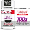 PROVENZIONE CLINICA (alimentazione a 2 mesi) SUPPLEMENTARI CON ANTI AGING, Pillole di Memoria, Supplemento Omega 5 Melograno, 1 bottiglie 120ct