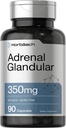 Horbäach Raw Adrenal Glandular | 350 mg | 90 capsule | Non OGM, Gluten Free Supplement
