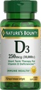 Vitamina D per il supporto immunitario e promuove le ossa sane, 10000IU, Softgels, Multi-Color, 10.000 IU, 72 Conte (Pacchetto di 1)