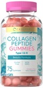 Carlyle Collagen Gummies | Strawberry Flavor Beauty Supplement | Peptidi di collagene idrolizzati per donne e uomini | Tipo 1 & 3 | Non OGM, Gluten Free