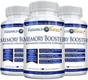 Ricerca Memoria verificato Booster - Nootropic Supplement - Migliorare la cognizione e la memoria - Lion’s Mane, Ginkgo Biloba, BioPerine - 3 mesi di alimentazione - Non OGM - Made in the USA