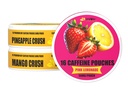 LyvWel 56mg Caffeine Energy Pouches – Pink Lemonade, Ananas Crush, Mango Crush – Fruity Clean Energy & Focus Boost with Guarana – 3-Pack Sampler (48 Total Pouches)