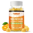 Magnesio Glycinate Gummies 1000mg - Zucchero Gratuito Magnesio Potassium Supplemento con Vitamina D, B6, CoQ10 per Calma Mood & Sleep Support - 60 Gummies Arancione