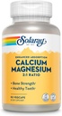 SOLARAY Calcium Magnesio Supplemento, Magnesio & Calcium Supplementi per le donne e gli uomini, 2:1 Ratio, Bone Salute & Forza, Vegan, Alta Assorbimento, 60-Giorni Garanzia, 22 Serve, 90 VegCaps