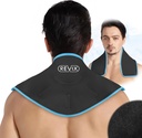 REVIX Neck Ice Wrap Ice Pack per il collo e le spalle, Terapia per la promozione della flessibilità e della mobilità, Hot Cold Gel Packs riutilizzabili per il post-allenamento, nero