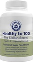 Salute a 100, dieta mediterranea segreta siciliana, Superfood, Supporta stile di vita sano, (con Resveratrolo, rosmarino, estratto di semi di uva, estratto di bergamasco) Boost Immunity, 90 capsule, 30 Serve